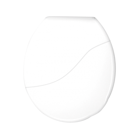Assento Tampa para Vaso Sanitário Oval Bellart Almofadado Slim Branco Durín