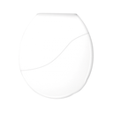 Ver imagem 1 de Assento Tampa para Vaso Sanitário Oval Bellart Almofadado Slim Branco Durín
