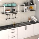 Ver imagem 4 de Prateleira Estilo Industrial Cozinha de Parede GND BP 100cm