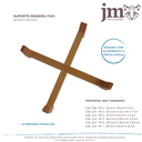 Ver imagem 2 de Suporte Fixo Rasteiro de Madeira para Vaso de Planta N°5