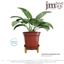 Ver imagem 3 de Suporte Fixo Rasteiro de Madeira para Vaso de Planta N°5