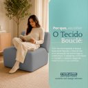 Ver imagem 6 de Poltrona Decorativa Zoe Orgânica para Sala Recepção Hall Moderna Minimalista Bouclé Premium Luxo