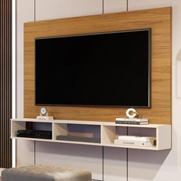 Painel TV Anapolis Sala 40 Polegadas Nature/Off White - 1