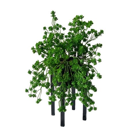 3 Plantas Artificiais Sedum Desértica 36cm Decoração Moderna e Durável