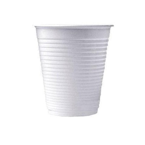 Kit 2 Copo Plástico Descartável Branco 180ml Emb 100 un