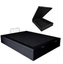 Ver imagem 1 de Cama Báu Box Base Blindado Casal Sintético Preto