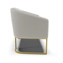Ver imagem 6 de Sofá Namoradeira 2 Lugares Industrial Dourado Stella Bouclê Cinza D03 - D'Rossi