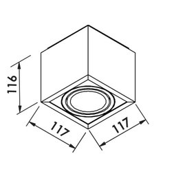 Plafon de Sobrepor Box PAR20 IN40131 Preto - New Line - 2 Plafon de Sobrepor Box PAR20 IN40131 Preto - New Line - 2
