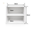 Ver imagem 3 de Mesa Lateral Quarto Suspensa Mesinha Cabeceira Cama Nicho - Branco