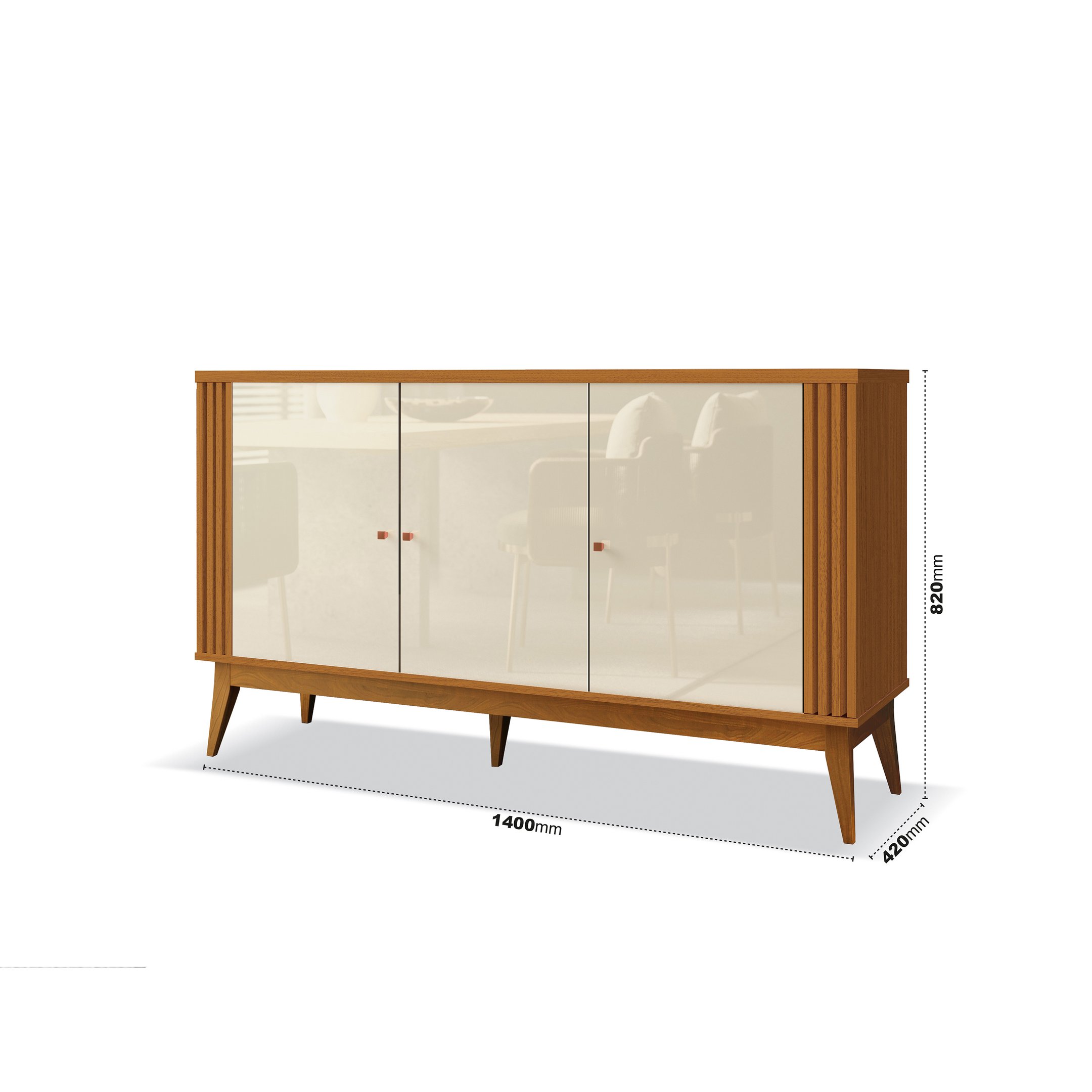 BUFFET RIPADO ARGO CEDRO/OFFWHITE - EDN - 4