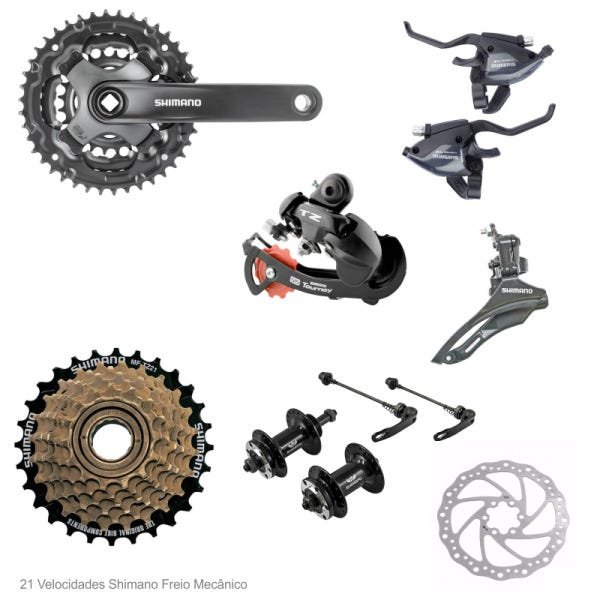 Bicicleta Aro 29 Monaco 21 Velocidades Relação Shimano Branco com ...