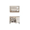 Ver imagem 4 de Cozinha Modulada Carraro Alpha Carraro 2 Peças Alpha C2P54 Freijo/Off White