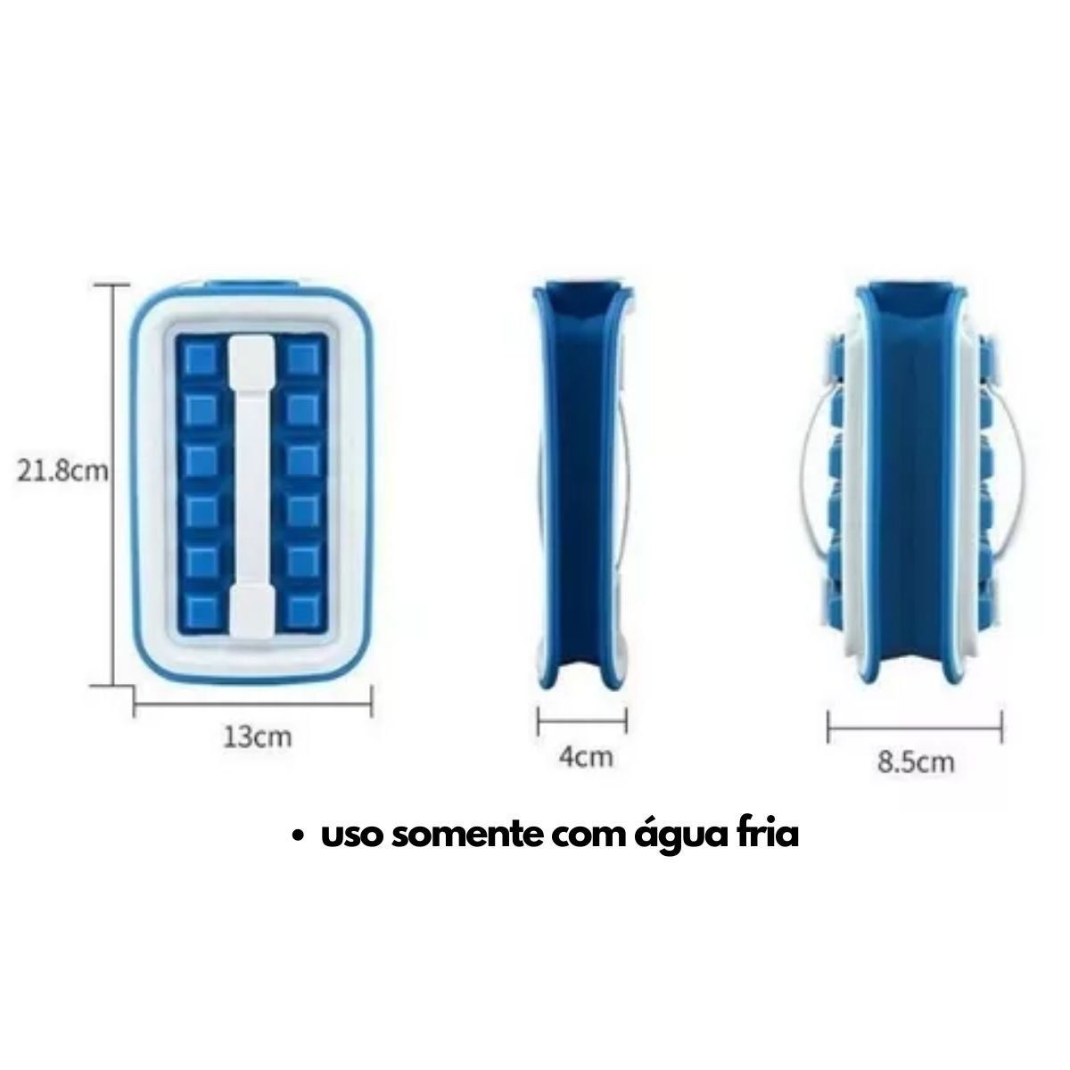 Forma de Gelo Portátl Silicone Ice Box Casa Xis - 4