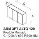 Ver imagem 4 de Cozinha Modulada Compacta em Aço 4 Peças 12 Portas 2 Gavetas Dobradiças Slow Motion Renova Itatiaia 
