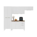 Ver imagem 2 de Cozinha Modulada Compacta em Aço 4 Peças 12 Portas 2 Gavetas Dobradiças Slow Motion Renova Itatiaia 