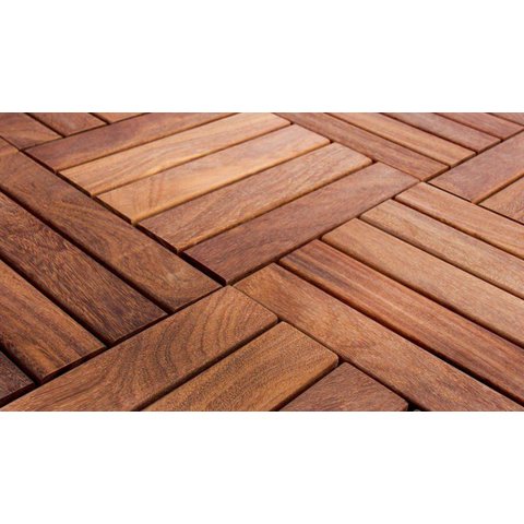 Deck Modular 30x30 Ripado Cumaru