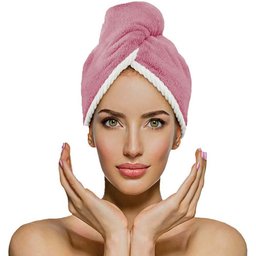 Touca para Cabelo Dupla Face Power Sec Antifrizz 28x64cm - Catran Rosa - 3
