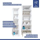 Ver imagem 5 de Lavanderia Modulada Campinas 2 Armários Multiuso 1 Porta 9 Prateleiras - Kaiki Móveis Branco