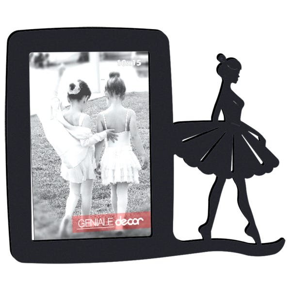 Porta-retrato Quadro Para Presentear Ritmo Bailarina Preto - 1