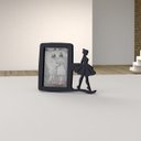 Ver imagem 3 de Porta-retrato Quadro Para Presentear Ritmo Bailarina Preto