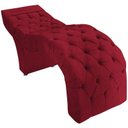 Ver imagem 1 de Maca Estética Estofada Capitonê Salão Design de Sobrancelhas - Vermelho