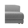 Recamier Heitor 140cm com Almofada Lado Direito Suede - Doce Sonho Móveis - Cinza/Bege - 5