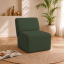 Ver imagem 1 de Poltrona Decorativa Zoe Orgânica para Sala Recepção Hall Moderna Minimalista Luxo Linho Premium Easy
