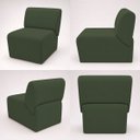 Ver imagem 6 de Poltrona Decorativa Zoe Orgânica para Sala Recepção Hall Moderna Minimalista Luxo Linho Premium Easy