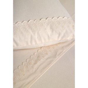 Jogo de Lençol Solteiro Americano Zambrano Jogolençol Malha Penteada - Bege 096x203