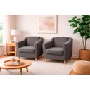 Ver imagem 6 de Kit com 2 Poltronas Reforçada e Confortável Tilla Linho