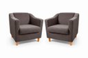 Ver imagem 1 de Kit com 2 Poltronas Reforçada e Confortável Tilla Linho