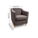 Ver imagem 5 de Kit com 2 Poltronas Reforçada e Confortável Tilla Linho