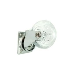 Rodizio Silicone (Gel) 50Mm Fix Chapa Plana 42 X 42 Sem Freio (Kit Com 4 Unidades) - 5