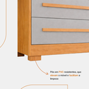 Ver imagem 5 de Cômoda 8 Gavetas Califórnia com Moldura Frisada