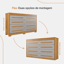 Ver imagem 2 de Cômoda 8 Gavetas Califórnia com Moldura Frisada