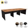 Plataforma de Trabalho 6 Lugares 360cm X 120cm Pé Painel F5 Cor:nogal com Preto - 3