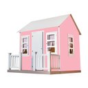 Ver imagem 6 de Casinha de Brinquedo com Cercado e Cortinas Rosa/Branco - Criança Feliz