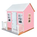 Ver imagem 5 de Casinha de Brinquedo com Cercado e Cortinas Rosa/Branco - Criança Feliz