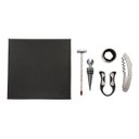 Ver imagem 2 de Conjunto Kit Vinho 5 Peças Saca Rolhas Estojo Sommelier