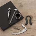 Ver imagem 4 de Conjunto Kit Vinho 5 Peças Saca Rolhas Estojo Sommelier