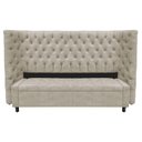 Ver imagem 1 de Kit Cabeceira e Calçadeira Baú King Everest P02 195cm para Cama Box Suede - Doce Sonho Móveis