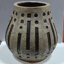 Ver imagem 3 de Vaso Decorativo Enfeite Casa Resina 34x30x30cm Cinza