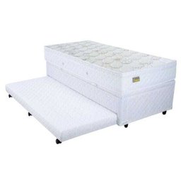 Bicama Box Baú Solteiro Americano Mega 3 em 1 com Colchão Mega Nanno Euro - 096x203 - 2