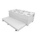 Ver imagem 2 de Colchão Mega Light Branco + Bicama Box Baú Mega 3 em 1 - com Box | 096x203 - Solteiro Americano