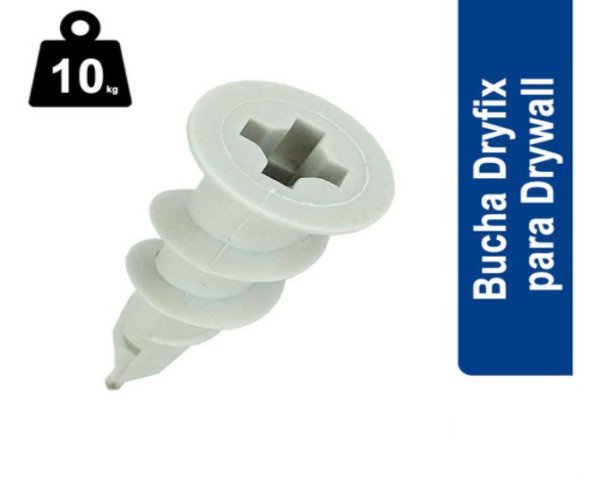 Bucha Dry Fix para Gesso Drywall Acartonado - Pacote 500 Pçs - 3