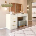 Ver imagem 7 de Aparador com 5 Gavetas e Porta Objetos Vita Yescasa Branco/Off White