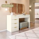 Ver imagem 7 de Aparador com 5 Gavetas e Porta Objetos Vita Yescasa Branco/Off White