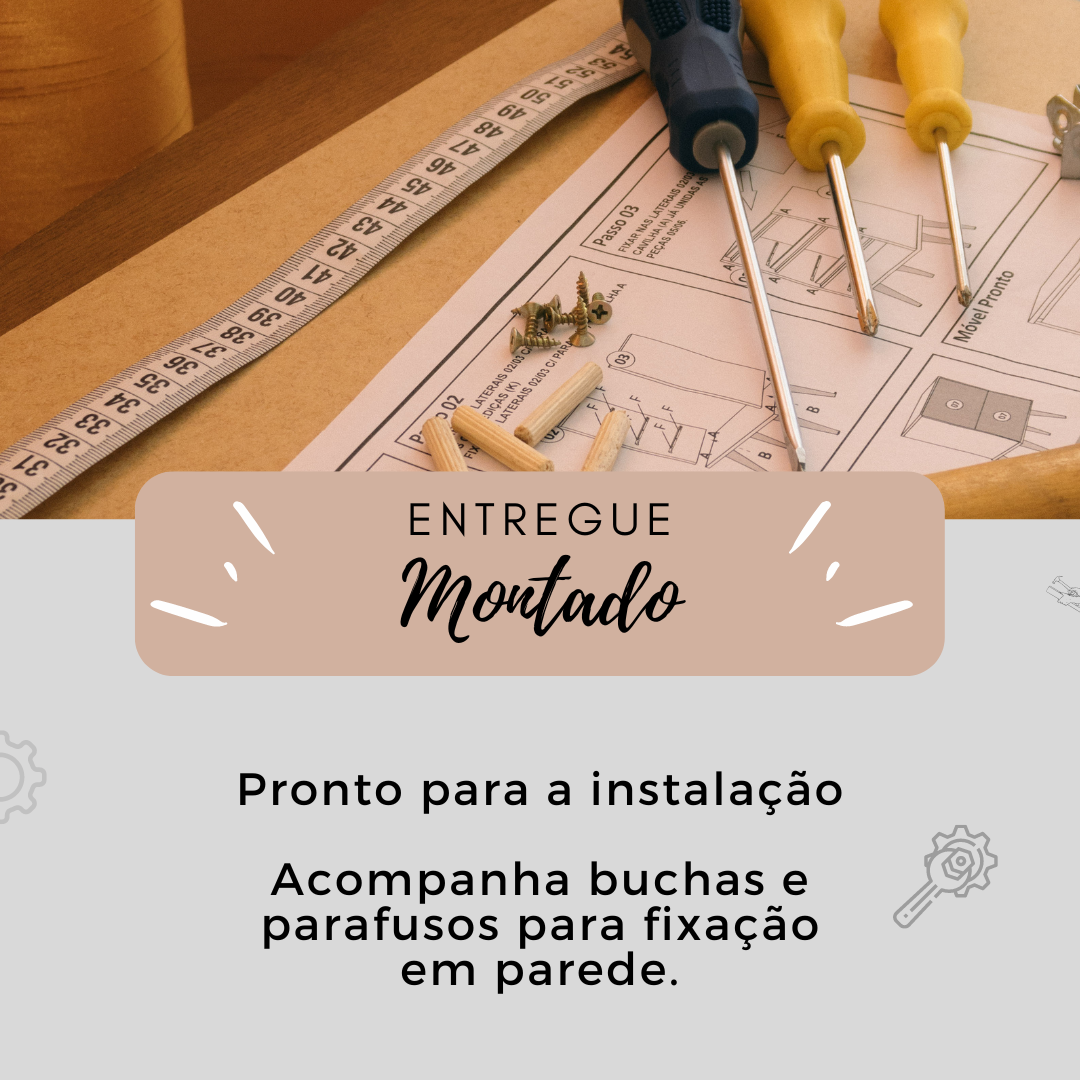 Kit 2 Prateleira de Mdf para Livros e Decoração - Dulce Slim Duo 50 - 3