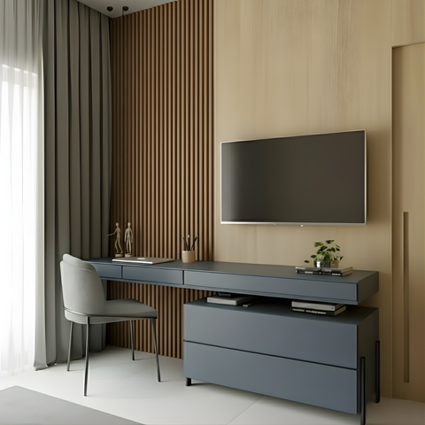 Kit 18 Placas Painel Ripado Pvc 3d 20x300cm Decorativo