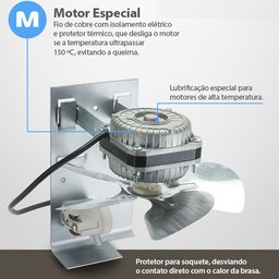 Exaustor Ventilador para Churrasqueira de Carvão 60w 127v Ventisol - 2